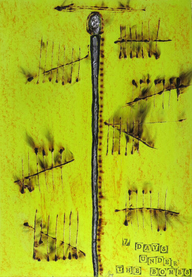 Painting titled "7 days undre the bo…" by Abba, Original Artwork, Acrylic