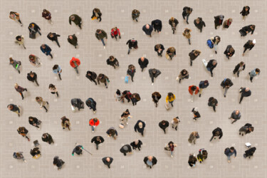 Fotografie getiteld "The World From Abov…" door Werner Roelandt, Origineel Kunstwerk, Gemanipuleerde fotografie Gemonteerd o…