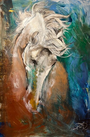 Schilderij getiteld "Lorya" door Tamara Andjus, Origineel Kunstwerk, Acryl
