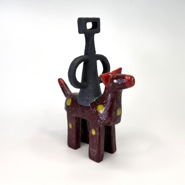 Ned Kelly on Red Oxide Horse 雕塑 标题为“Ned Kelly on Red Ox…” 由Stefan Mager, 原创艺术品, 陶瓷