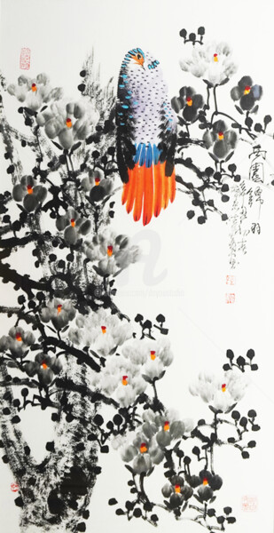 Beautiful feather in the western garden 西园锦羽 （No.F18CD02019)