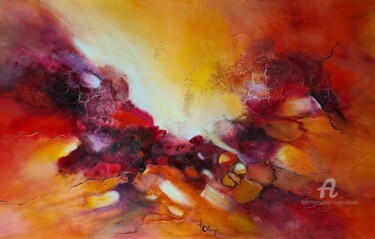 Peinture intitulée "POWER 2 371" par Isabel Ollange, Œuvre d'art originale, Huile Monté sur Châssis en bois