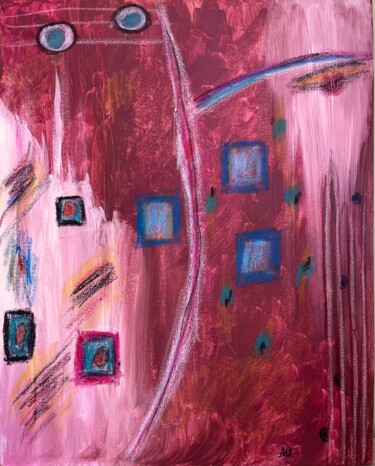 Painting titled "«Структура пути»" by Iuliia Antoniuk, Original Artwork, Acrylic