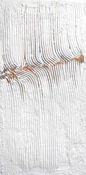 Painting titled "Intaglio" by Amadesi Claudia, Original Artwork, Acrylic Mounted on Wood Stretcher frame