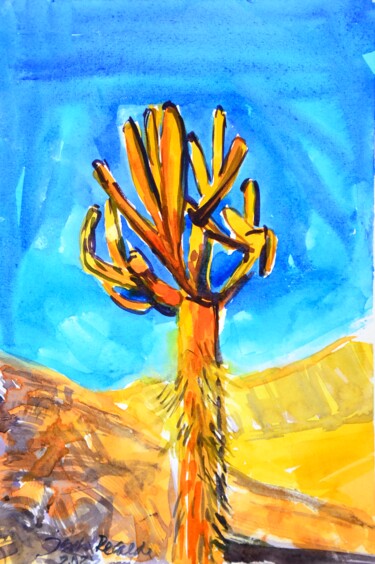 绘画 标题为“Candelabro cactus” 由Isabel Zuniga Recalde, 原创艺术品, 水彩