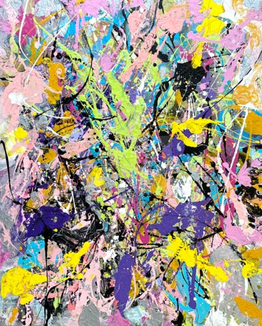 Painting titled "Infinite Spellbound" by Milanda De Mont, Original Artwork, Acrylic Mounted on Wood Stretcher frame