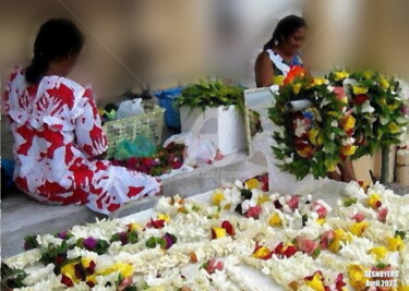 Arts numériques intitulée "Raiatea Marché aux…" par Desnoyers, Œuvre d'art originale, Photographie numérique