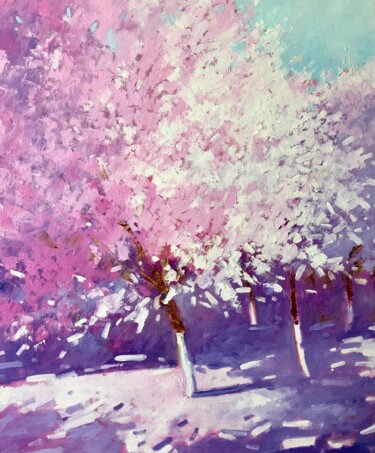 Abstract blossom tree Ζωγραφική με τίτλο "Abstract blossom tr…" από Volodymyr Smoliak, Αυθεντικά έργα τέχνης, Λάδι