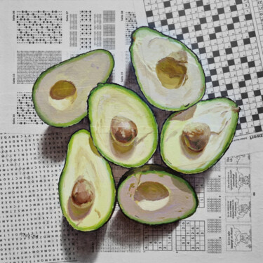 Avocados 绘画 标题为“Avocados” 由Elena Tronina, 原创艺术品, 油