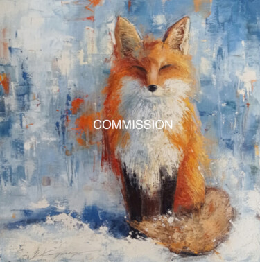 제목이 ""Red fox" oil paint…"인 미술작품 Виктория Кернер로, 원작, 기름