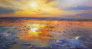 绘画 标题为“Mango Sunrise at La…” 由Olga Neberos, 原创艺术品, 油