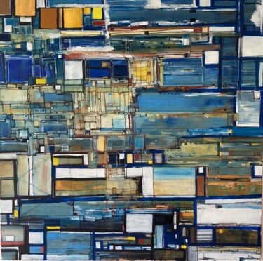 Peinture intitulée "Composition ou Prin…" par Hartiste, Œuvre d'art originale, Huile