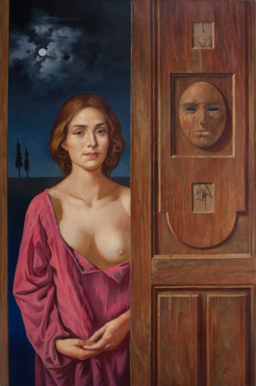 GEHEIMNISSE DES ALTEN HAUSES Peinture intitulée "GEHEIMNISSE DES ALT…" par Yaroslav Kurbanov, Œuvre d'art originale, Huile