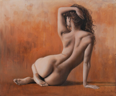 Peinture intitulée "Katie" par Jean-Pierre André Leclercq, Œuvre d'art originale, Huile Monté sur Châssis en bois
