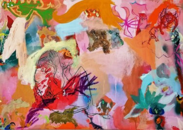 Painting titled "Calm down" by Gilles Glaçon, Original Artwork, Acrylic