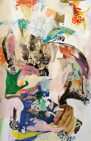 Peinture intitulée "Constitution" par Gilles Glaçon, Œuvre d'art originale, Acrylique