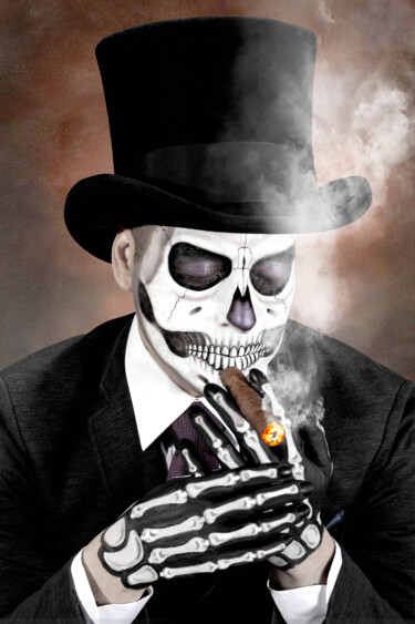 El Catrin smoking tobacco Photography titled "El Catrin smoking t…" by R&N Photography, Original Artwork, Digital Photography