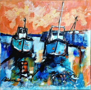 Peinture intitulée "Marée basse" par Patrick Briere, Œuvre d'art originale, Acrylique Monté sur Châssis en bois