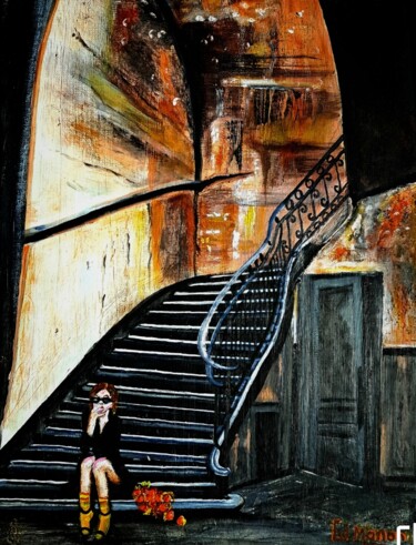 Peinture intitulée "" En un clin d'œil "" par Edwige Manon (edman), Œuvre d'art originale, Acrylique