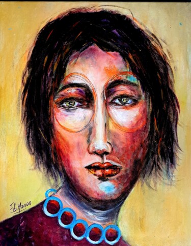 Peinture intitulée "" La flegmatique" par Edwige Manon (edman), Œuvre d'art originale, Acrylique