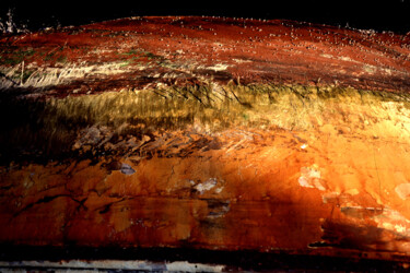 Fotografie getiteld "Coque de bateau" door Jean-Claude Mathier, Origineel Kunstwerk, Film fotografie
