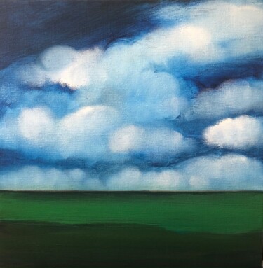 Painting titled "Welsh Sky" by Alex Steele-Mortimer, Original Artwork, Oil