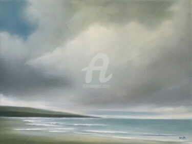 Silent Tide - Original Seascape Oil Painting Картина под названием "Silent Tide - Origi…" - Mullo, Подлинное произведение искусства, Масло