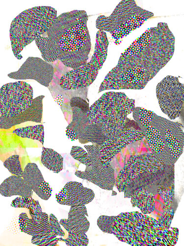 Painting titled "54323155" by Irina Kromm, Original Artwork, 2D Digital Work Mounted on Wood Panel