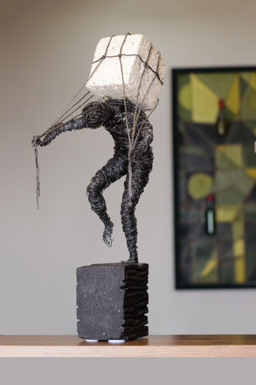 雕塑 标题为“Cube 50x18x20cm 3.4…” 由Karen Axikyan, 原创艺术品, 金属