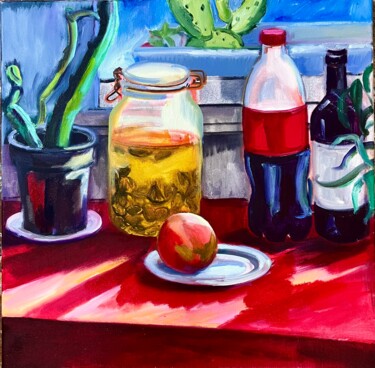 绘画 标题为“Green olives” 由Katia Ansky, 原创艺术品, 油