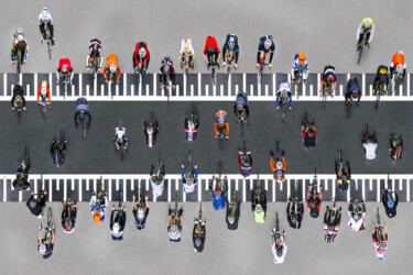 The World From Above - Photo Finish - 1/10 Fotografie getiteld "The World From Abov…" door Werner Roelandt, Origineel Kunstwerk, Gemanipuleerde fotografie Gemonteerd o…