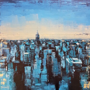 绘画 标题为“City Sunrise” 由Olga Mihailicenko, 原创艺术品, 油
