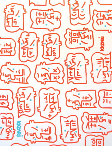 图画 标题为“49.3 1” 由Kazari, 原创艺术品, 标记
