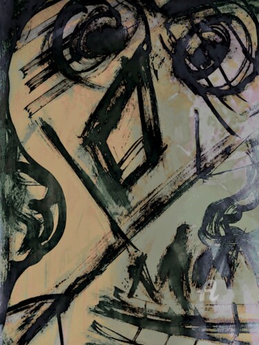 Digital Arts titled "LE COQ DÉPLUMÉ" by Solune, Original Artwork, Digital Painting