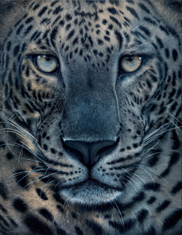 Painting titled "JULIUS" by Chamindra De Silva Abeyewickreme, Original Artwork, Acrylic Mounted on Wood Stretcher frame