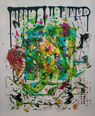 The expression of the soul 绘画 标题为“The expression of t…” 由Jérémy Magnanou (Jemy-Art), 原创艺术品, 丙烯 安装在木质担架架上