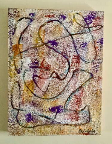 Peinture intitulée "FOLLOW THE FLOW" par Boladale Ige (Boladaleart), Œuvre d'art originale, Acrylique Monté sur Panneau de b…