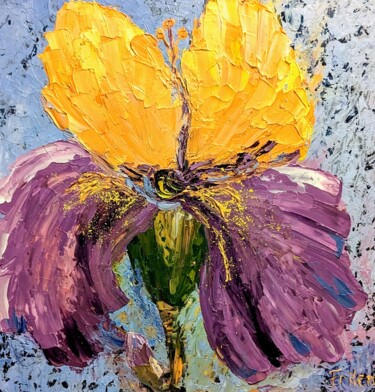 Sonnenschein Iris 绘画 标题为“Sonnenschein Iris” 由Ellen Frischbutter, 原创艺术品, 油