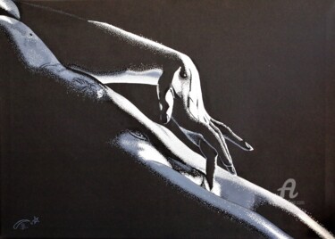Peinture intitulée "LE TOUCHER" par Lucia Buzzi, Œuvre d'art originale, Acrylique Monté sur Châssis en bois