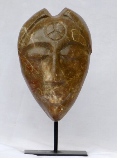 Sculpture titled "French Marble - Afr…" by Jean-Michel Garino, Original Artwork, Stone