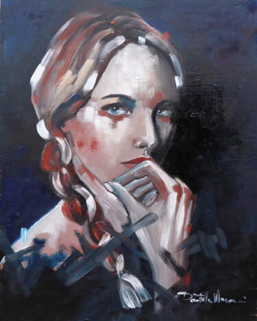 Pittura intitolato "loop" da Donatella Marraoni, Opera d'arte originale, Olio