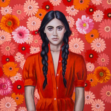 Рисунок под названием "Spring girl" - Inna Medvedeva, Подлинное произведение искусства, Пастель