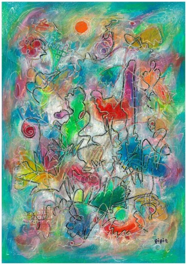 Painting titled "Nature's prosperity" by Pipit Yamamoto, Original Artwork, Acrylic