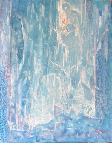 Peinture intitulée "Gerda and Kay" par Daniela Trandafir, Œuvre d'art originale, Acrylique