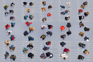 Fotografie getiteld "The World From Abov…" door Werner Roelandt, Origineel Kunstwerk, Gemanipuleerde fotografie Gemonteerd o…
