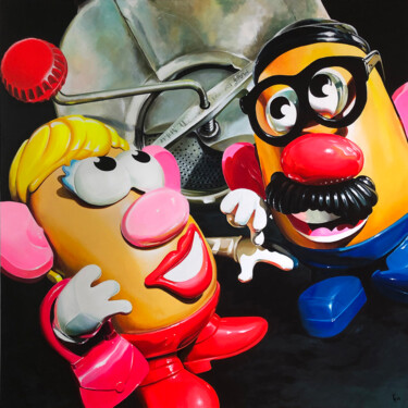 PATA.TRAQUE Peinture intitulée "PATA.TRAQUE" par Christian Lucas, Œuvre d'art originale, Acrylique