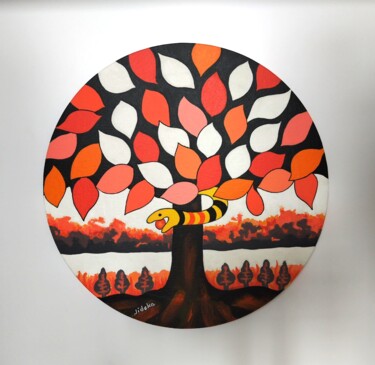 Peinture intitulée "Hymne au Printemps" par Jocelyne Deschamps-Kus, Œuvre d'art originale, Acrylique Monté sur Châssis en bo…