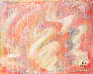 Картина под названием "Abstract painting i…" - Elena Gerasimova, Подлинное произведение искусства, Акрил Установлен на Дерев…