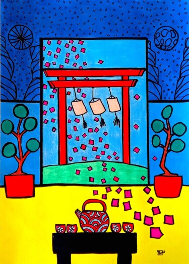绘画 标题为“Bonsaj no. 7” 由Metka Gelt, 原创艺术品, 丙烯