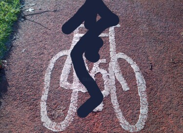 数字艺术 标题为“Riding A Bike Even…” 由Gee Shepherd, 原创艺术品, 2D数字工作
